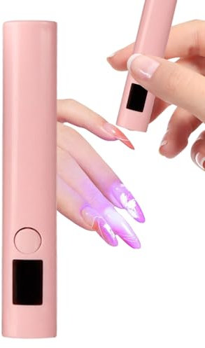 Lampe à ongles LED UV – Séchoir à ongles compact, lumière UV rechargeable | Appareil de séchage pour vernis en gel avec batterie 250mAh, charge type C idéale pour maison, voyage, salons professionnels