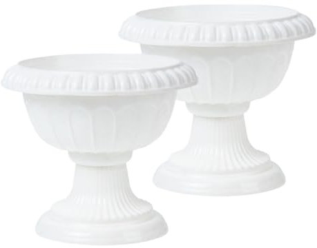 SOIMISS 2 Piezas Maceta de Boda Retro habitación Central Flor macetero de urna Olla de urna Maceta de Plantas Maceta de urna clásica Urnas de plantador de jardín macetas el plastico