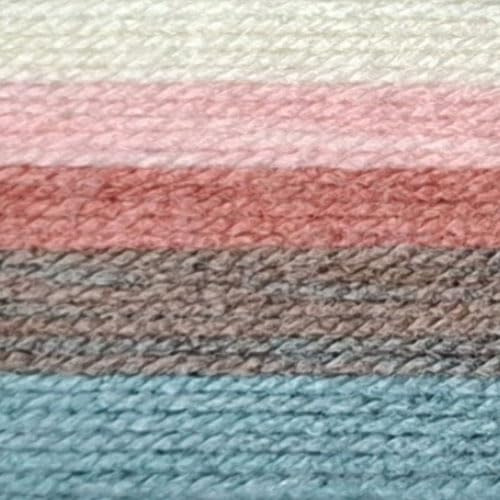 James C Brett Aurora Chunky with Wool 100g Knitting Yarn (AC03 Peach Grove, 1 Ball)