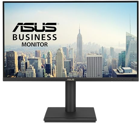 ASUS BE27AQG - Monitor Profesional de 27, QHD (2560 x 1440), IPS, 120 Hz, HDMI, DisplayPort, Altavoces estéreo, Altura Ajustable, Power Sync, Eye Care, Montaje en Pared, sostenibilidad
