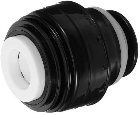 Toyvian Universal Water Bottle Replacement Caps Vacuum Flask Lid Seal Leak-Proof Kettle Stopper Accessories for Sports Outdoor Use, Sturdy Black and White Inner Cover