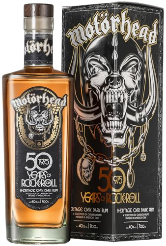 Motörhead 50 Years Anniversary Highland Single Malt Scotch Whisky Cask Strength | Limitierte Edition 1500 Flaschen weltweit | 12 Jahre gereift | 58% Vol. | 700 ml