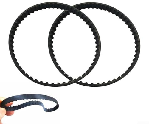 Set di cinghie di trasmissione di ricambio 110XL031 2 pezzi per levigatrice Black and Decker modello 2020ER con 55 denti e circonferenza 270 mm (12 mm)