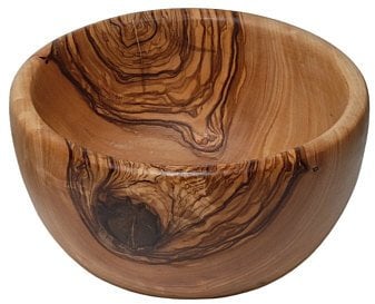 Bol en bois d'olivier durchm. env. 15 cm
