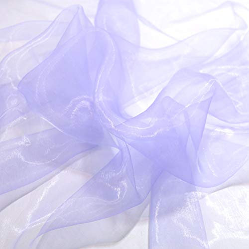 TOLKO 1m Organza Stoffe zum Nähen Meterware | Hauch Zart, Fein, Durchsichtig | zum Dekorieren Basteln 145cm breit | leichter Glanz Stoff für Gardine Vorhänge Tischdecken Deko Schals (Orchidee)