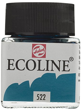 ECOLINE - PAINTING & DRAWING LIQUID WATERCOLOUR INK - TURQUOISE BLUE 30ml
