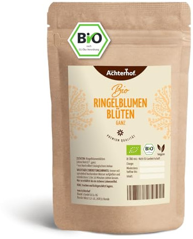 Bio Ringelblumenblüten | 250g | ohne Kelch | Ringelblumentee vom-Achterhof Tee Kräuter