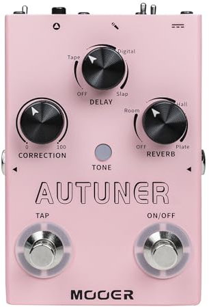 Mooer MVP1 Autuner Vocal‑ & Gitarren‑Effektpedal, Pitch‑Correction, Delay/Reverb, XLR, 48 V