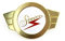 SIMSON Warenzeichenplakette Simson Gold - KR51 Schwalbe, SR4-1 Spatz, SR4-2 Star, SR4-3 Sperber, SR4-4 Habicht