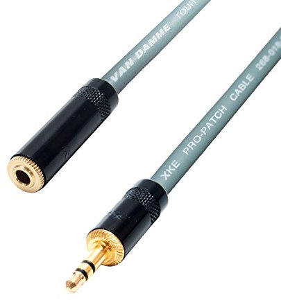 Headphone Extension Cable 3.5 mm Stereo Mini Jack to Female Lead 1 m 3 m 5 m 10 m (3 m, Grey)