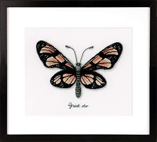 Vervaco Orange Butterfly, Polyester Cotton, Multi-Colour, 40 x 2 x 20 cm