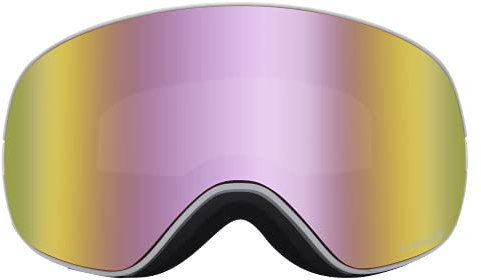 Dragon Male Snowgoggles X2S with Bonus Lens - Whiteout with Lumalens Pink Ion + Lumalens Dark Smoke