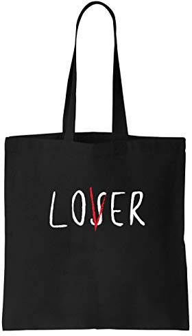 clothinx Loser Lover Club | Halloween Horror-Film Design | Perfekt Für Fans von Horror Clowns Stoff-Tasche