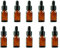 12 Bernsteinfarbene Glasflaschen ätherisches Öl Flaschen Gläser Nachfüllbar Make-up kosmetische Probe Flasche Container mit Glas-Pipetten für ätherische Öl Aromatherapie verwenden (10ml)