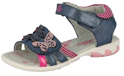 Lico Lindsey V Mädchen Riemchensandalen, Marine/ Pink/ Rosa, 30 EU