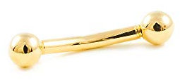 Monde Petit Piercing für Augenbraue Kugel 3 mm - Gelbgold 18 Karat (750) - Geschenkbox - Garantiezertifikat