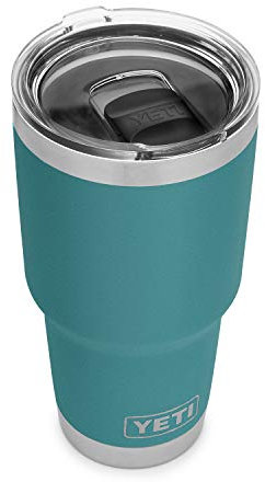 YETI Rambler 30 oz Tumbler, Stainless Steel, Vacuum Insulated with MagSlider Lid, River Green