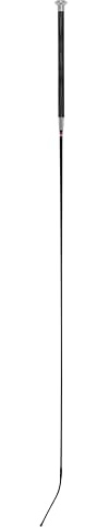 LeMieux LeGrip Schooling Whip 110cm in Black - Horse Riding Stick for Equestrian Training - Light Polycarbon Shaft and Balanced Soft PU Grip Handle