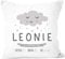 SpecialMe® personalisierbares Kissen zur Geburt, Geburtskissen Wolke Sonne personalisiertes Geschenk Daten Geburt Baby Wolke weiß 40cm x 40cm