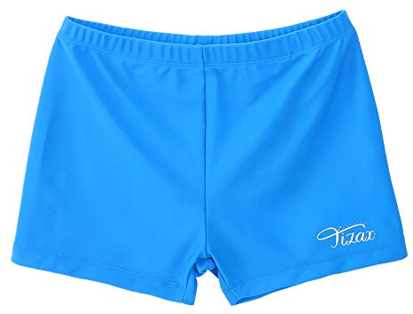 TIZAX Boxer da Nuoto per Bambini UV-Schutz Pantaloncini da Bagno per Bambini e Ragazzi Blu 9-10 Anni
