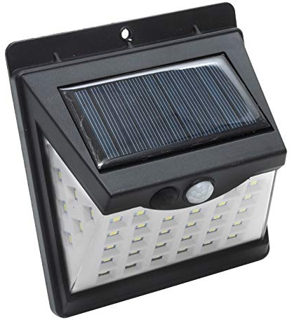 UNIVERSO Luce Solare LED Esterno, Faretto LED da Esterno con Sensore di Movimento e Crepuscolare, 40 LED Lampada Solare da Esterno, IP65 Impermeabile LED Lampione per Giardino, Parete, Garage