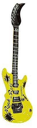 Pohly Aufblasbare Luftgitarre ca. 100 cm mit Farbauswahl (gelb)