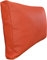 Quattro Meble Orangefarbene Lederkissen Orange Echtleder Kissen Sofa & Stuhl Dekokissen Zierkissen Echtleder Rückenkissen Rindsleder Echt Leder Toledo Orange Modell P&Z 1EL (40 x 60 cm)