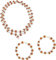 Wonder Care Rudraksha Natural 5 Face Silver Cap Mala mit Silver Capping Rudraksha Armband - Real Himalayan Rudraksh Seeds Religiöse buddhistische Ornament Rosenkranz Japa Mala Perlenkette