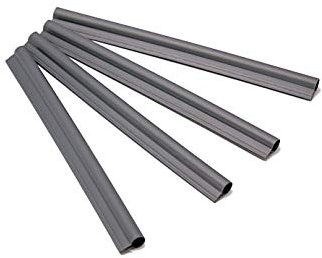 HaGa® Lot de 10 baguettes de finition pour bandes brise-vue en polyéthylène anthracite - Clips de fixation