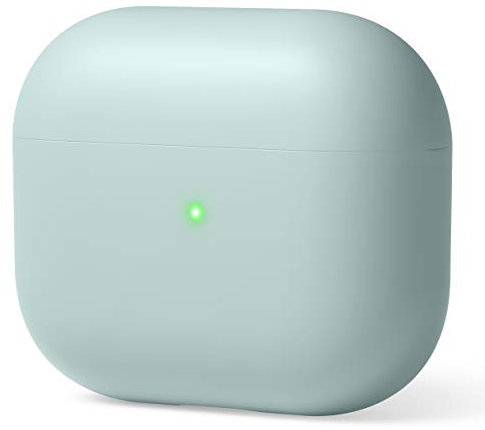 elago Liquid Hybrid Hülle Kompatibel mit AirPods 3 Case Cover - Dreischichtiger Strukturschutz, Voller Schutz, LED Sichtbar, Hochwertiges Silikon Schutzhülle (Mint)