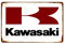 KENSILO Targa in metallo vintage Kawasaki Decorazione da parete chic per casa, cortile, bar, hotel, caffetteria, pub, 20,3 x 30,5 cm