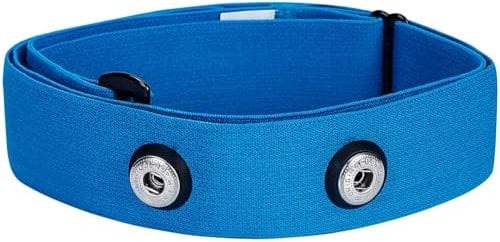 Rich Green Valley Chest Strap, Heart Rate Monitor Replacement Chest Strap,Soft Adjustable Fits for Polar Wahoo Tickr Garmin Chest belt Large,Blue