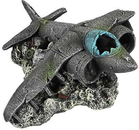 Aqua Della, Dekoration für Aquarium, Jet S – 15 x 12,4 x 8,5 cm, Ornament aus Polyesterharz, ungiftig und pH-neutral, für Süß- und Salzwasseraquarien, extrem detailliert
