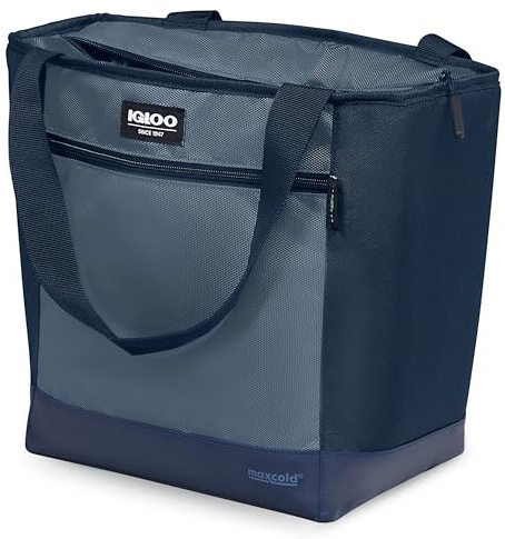 Igloo MaxCold Soft Coolers, Insulated Soft Sided Cooler Bag, Foldable Reusable & Leak Proof Food Grocery Bag, Portable Travel Cooler