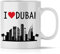 OWLBOOK® I love Dubai Tasse mit Spruch Geschenke Geschenkideen als Erinnerung oder Mitbringsel von einer Reise für Männer und Frauen zum Geburtstag Keramik 300 ml