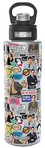 Tervis The Office Stickers - Bicchiere isolante a tripla parete, 120 ml, in acciaio INOX