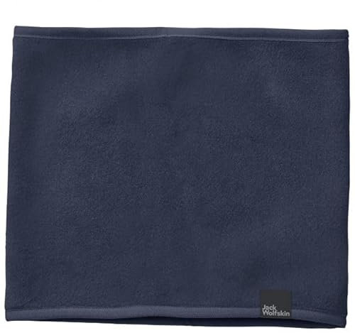Jack Wolfskin Unisex Kinder Spirit Fleece Loop Schal, Dunkelblau, Einheitsgröße