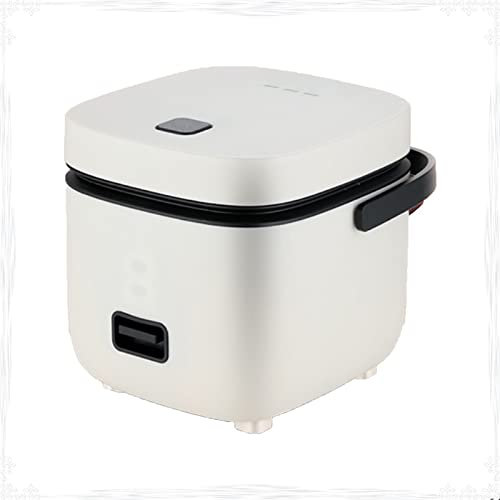 JHLA Cuociriso Piccolo Microonde Pentola a Vapore Portatile, Multicucina da Viaggio Piccola Perfetto per Una O Due Persone per Cuocere Il Riso,White