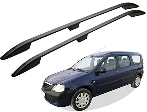 RC Royal Class Dachreling aus Aluminium eloxiert passend für Dacia Logan Baujahr 2007-2013 passgenau in Schwarz mit Allgemeiner Betriebserlaubnis (ABE)