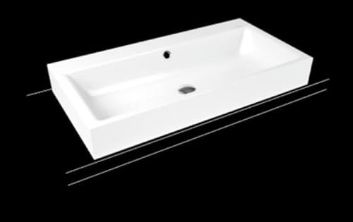 Kaldewei Puro Aufsatzwaschtisch 3158 900x460x120 mm, Ausführung: mit 1-er Hahnlochbohrung