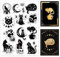GLOBLELAND Zauberhafte Katze Silikonstempel Divination Cat Transparente Stempel Tiere Klare Stamps Für Karten Herstellung DIY Scrapbooking Basteln