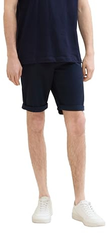 TOM TAILOR Herren Slim Chino Bermuda Shorts mit Stretch, 10668 - Sky Captain Blue, 40