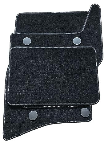 Automatten-Set, kompatibel mit BMW 3er E30 Cabrio (1982–1993) Prestige Teppichmatten, strapazierfähig, rutschfest, maßgeschneiderte Matten