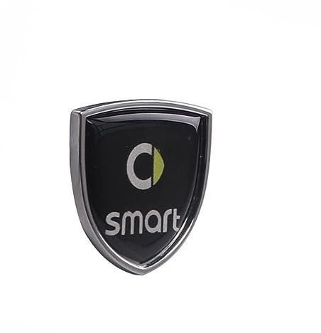 abrupt Logo Auto Emblem für Smart 450 451 453 Fortwo Forfour, Abzeichen Logo Buchstaben Wort Emblem Aufkleber, Zeichen Emblem Logo Abzeichen Sticker Abziehbilder,B