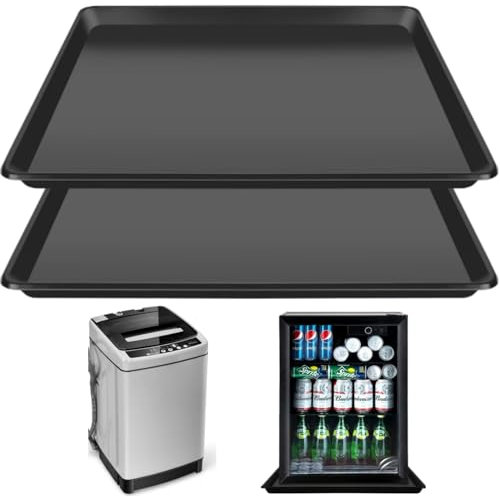 VANPET 22'' x 21'' Mini Fridge Drip Pan, Large Drip Tray, Multi-purpose, Chemical-Resistant Plastic, 22x21 Size