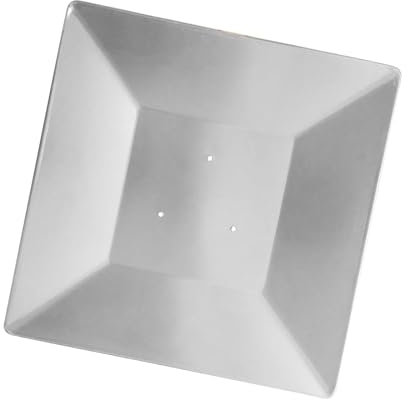 Baoblaze Pyramide Terrassen-Hitze-Reflektor-Abdeckung, Schallwand-Zubehör, abnehmbar, 45,7 x 45,7 cm, Aluminium, für Glasrohr-Außenheizungen, Lochabstand 11 cm