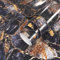 VIOPVERY Peel and Stick Wallpaper - 40cmx1000cm Blue Marble Sticky Back Plastic Black Vinyl Wrap Kitchen Worktop Covering Self Adhesive Thick Wallpaper for Bedroom Furniture