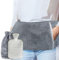 Wearable Hot Water Bottle Belt with Fluffy Fur Waist Cover, Wrap Around Hot Water Bottle Holder Soft PVC Leakproof Water Bag for Stomach, Waist, Back, Tummy and Shoulders
