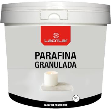 Cera para velas 3kg - Cera de Parafina Premium para Hacer Velas 100% Pura y Sin Olor - Fórmula fácil de derretir [Punto de fusión 51,4ºC]