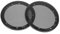 HOMSFOU 2 Pièces Grille de Haut-Parleur Enceinte Sono Trompette protéger Cercle décoratif Couverture de Gril Accessoires Filet de Fer